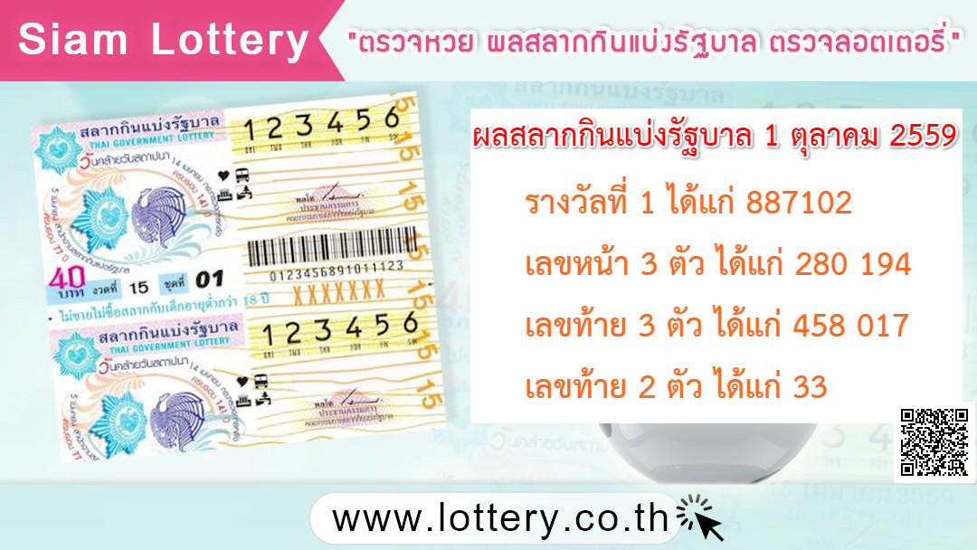 ตรวจหวย 1-10-59